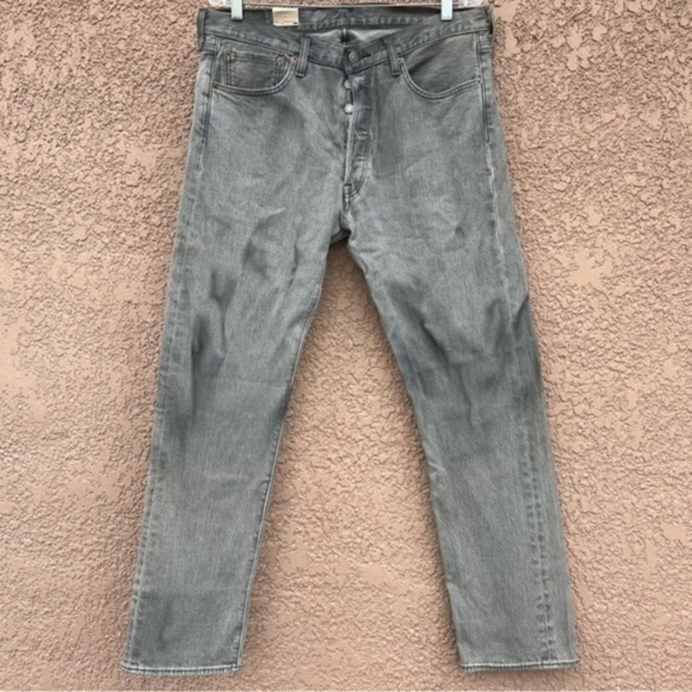 NEW! Levi’s 501 Jeans Men Waist Size 33x30 Tie Dye‎ Gray Washed